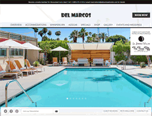 Tablet Screenshot of delmarcoshotel.com